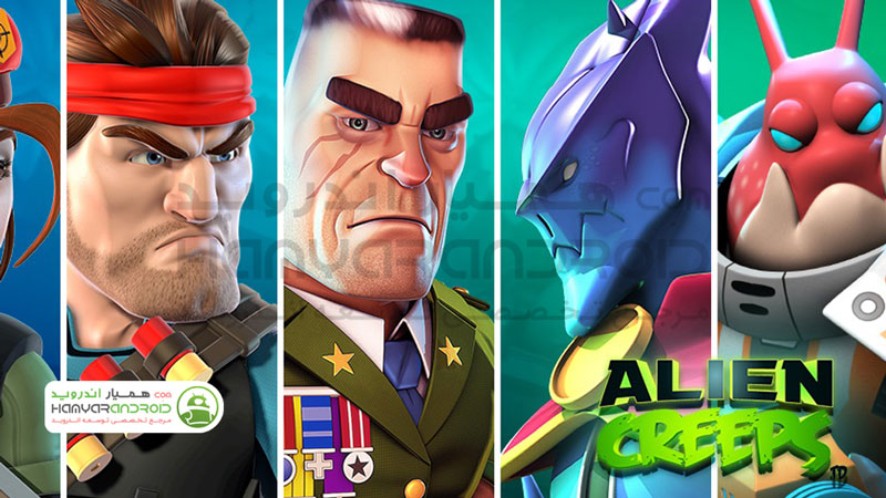 دانلود بازی خزندگان فضایی Alien Creeps TD برای اندروید