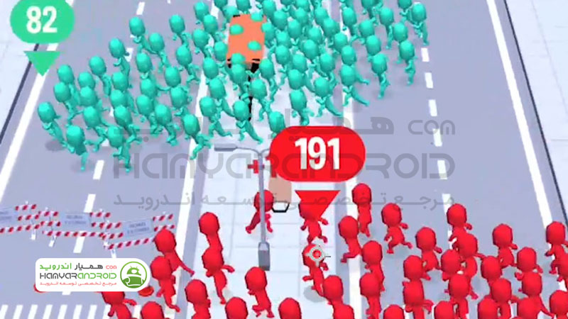 دانلود بازی آرکید شهر پر جمعیت Crowd City برای اندروید