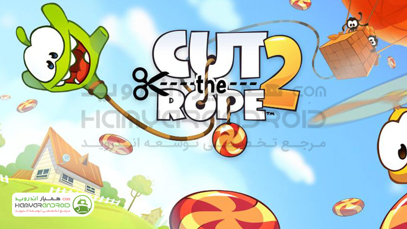 دانلود بازی طناب را ببر 2 Cut the Rope برای اندروید مود شده