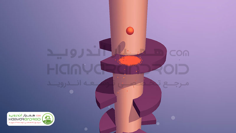 دانلود بازی اکشن چالش مارپیچ Helix Jump برای اندروید