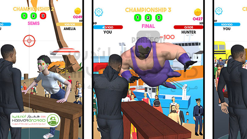 دانلود بازی مسابقات سیلی زنی Slap That برای اندروید مود شده