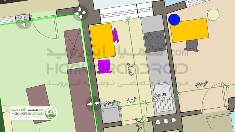 دانلود برنامه نقشه کشی و ایجاد پلن Floor Plan Creator برای اندروید