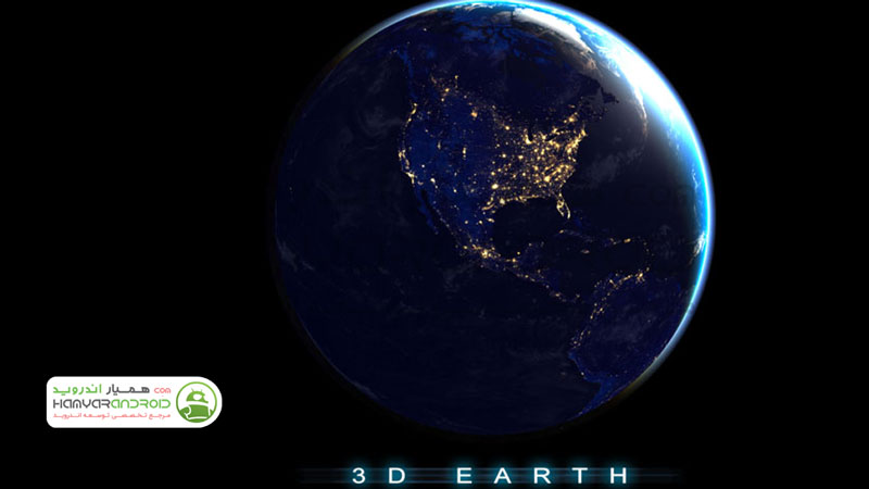 دانلود برنامه لایو والپیپر کره زمین 3D Earth برای اندروید