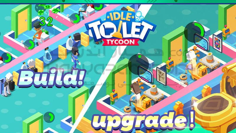 دانلود بازی Toilet Empire Tycoon سرمایه دار توالت برای اندروید + مود شده