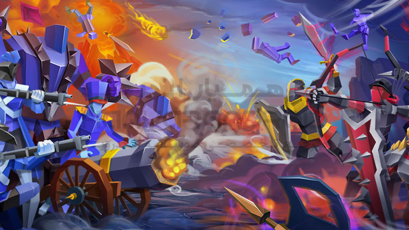 دانلود بازی Epic Battle Simulator 2 شبیه سازمیدان نبرد برای اندروید + مود شده