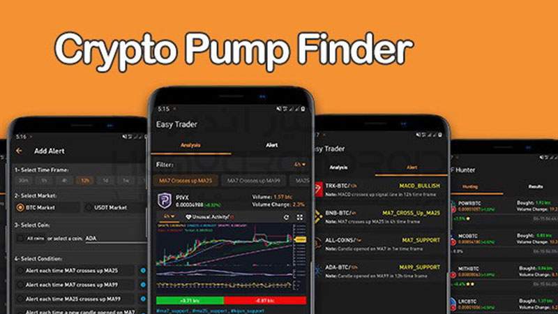 دانلود برنامه سیگنال رایگان ارز دیجیتال  Crypto Pump Finder برای اندروید + نسخه حرفه ای