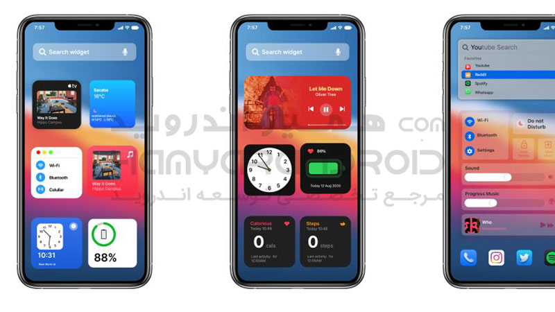 دانلود ویجت ios 14 برای اندروید + نسخه خریداری شده