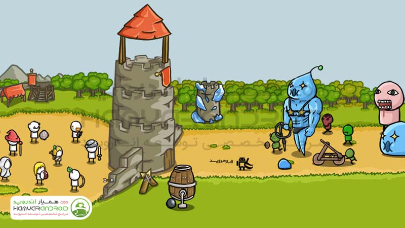 دانلود بازی Grow Castle دفاع از قلعه برای اندروید+مود