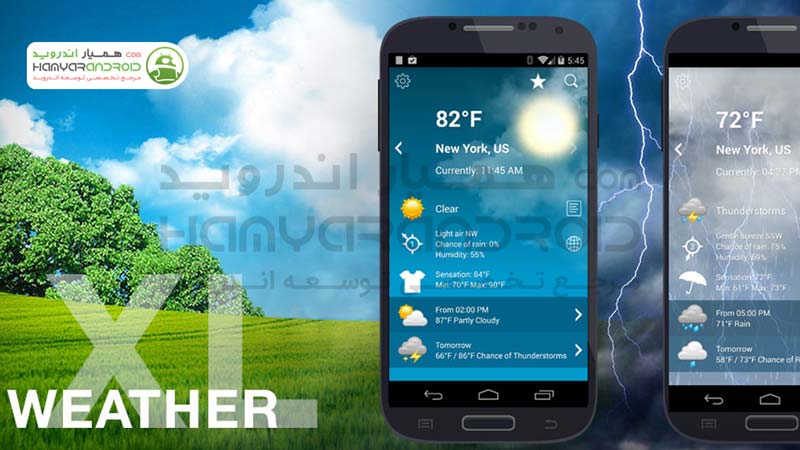 دانلود برنامه هواشناسی دقیق Weather XL PRO