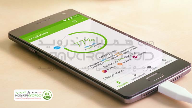 دانلود برنامه  آکو باتری محافظت از باتری Accu​Battery برای اندروید