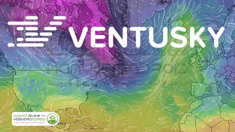 دانلود برنامه نقشه آب و هوا Ventusky برای اندروید