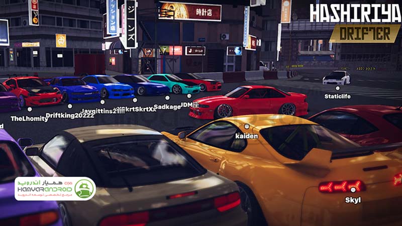 دانلود بازی مسابقه ای هاشیریا دریفت Hashiriya Drifter برای اندروید+مود